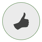 icon of thumbs up