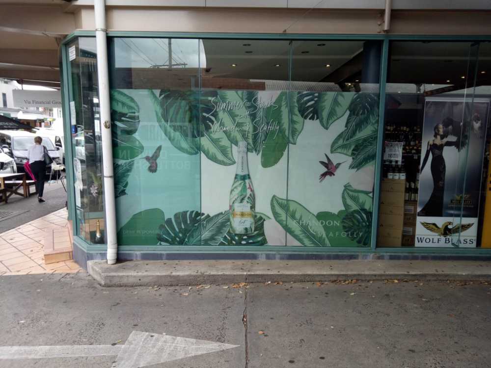Window Sign For Beverage Company — Premium Window Films in South Lismore, NSW
