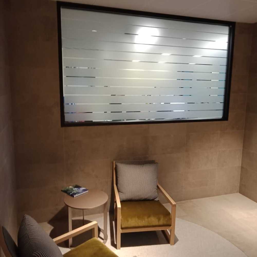 Office Window With Etch Film — Premium Window Films in South Lismore, NSW