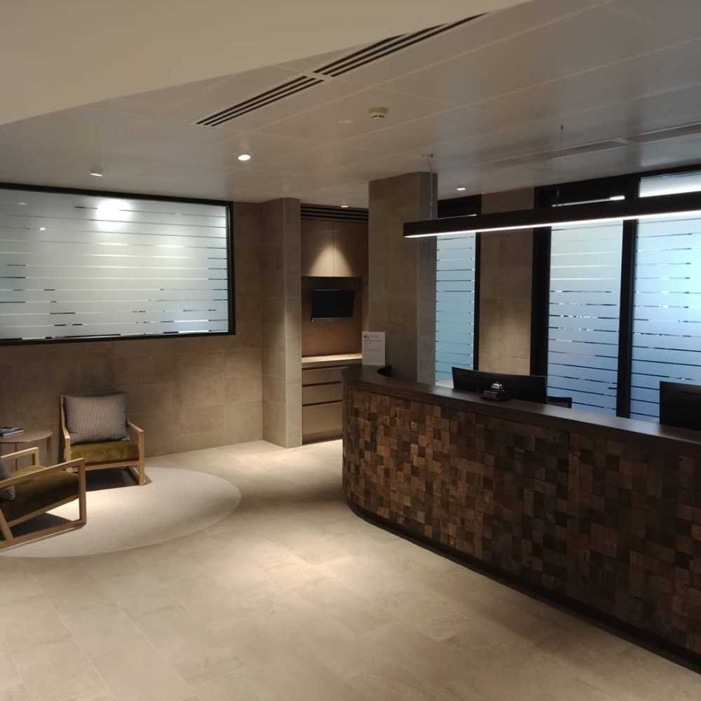 Office With Etch Film On Windows — Premium Window Films in South Lismore, NSW