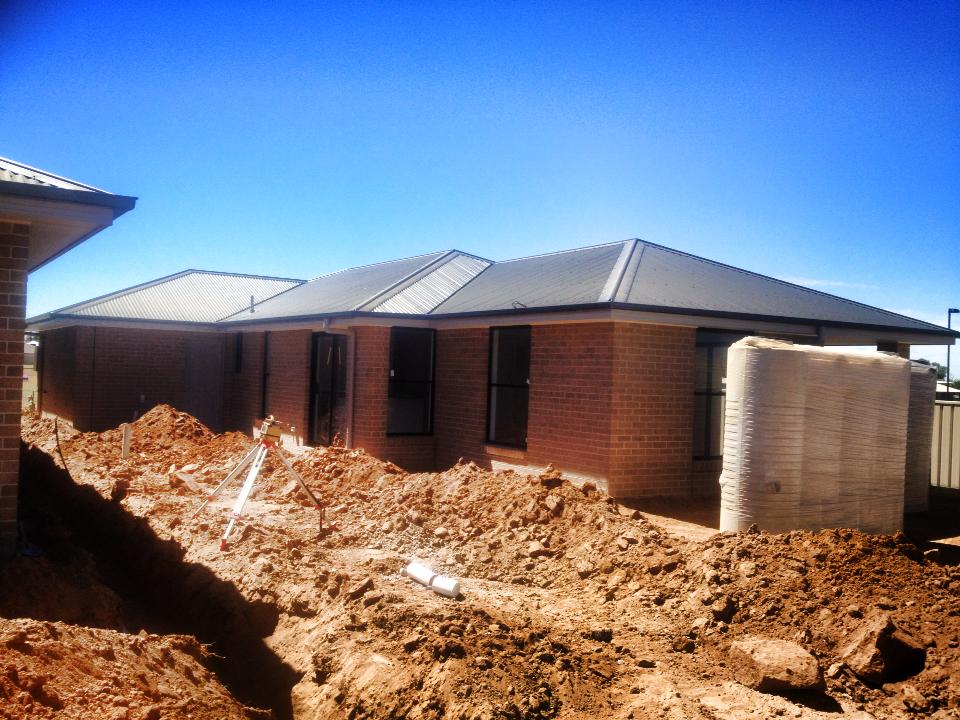 Plumbing Installation for a new home in Dubbo with water tanks