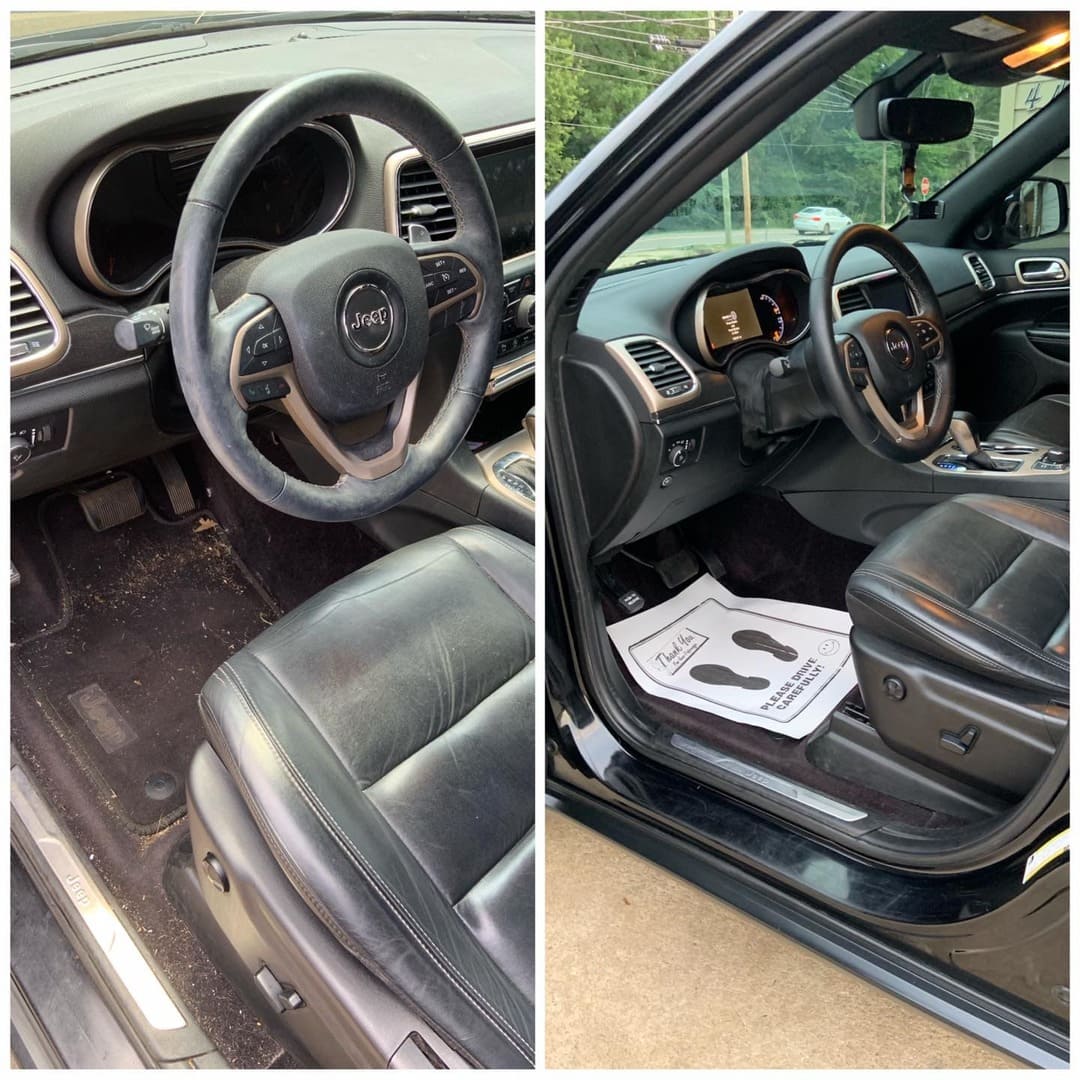 before and after auto detailing