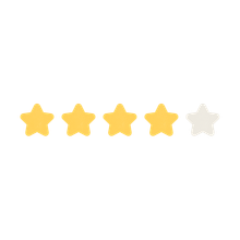 A row of yellow stars on a white background.