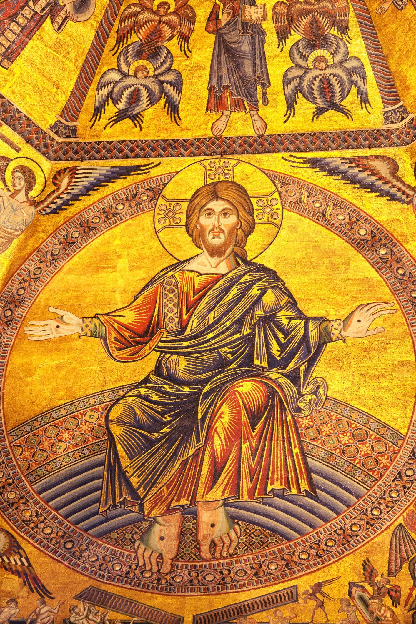 Golden Mosaic Of Jesus Christ — Ewa Beach, HI — Tarot by Richard
