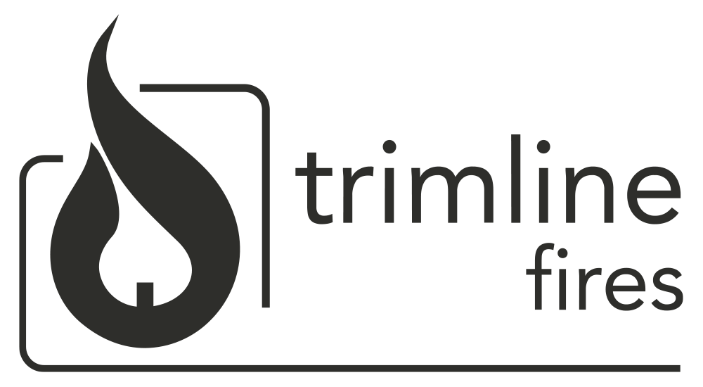 Logo di Trimline Fires: una fiamma in un quadrato, con la scritta 