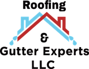 A logo for roofing and gutter experts llc