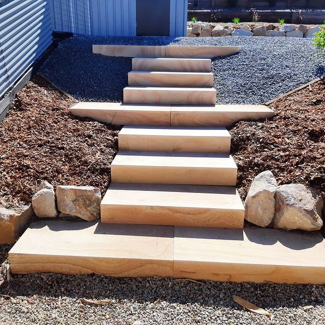 A Set of Stairs Leading up To a House — CK's Milling & Earthworks in Kilkivan, QLD