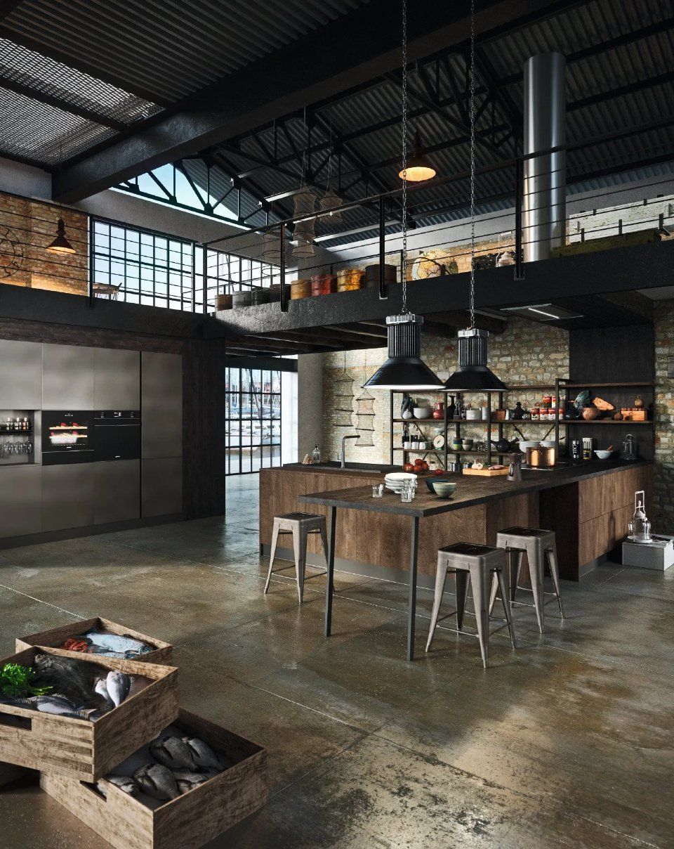 Cucina stile industrial