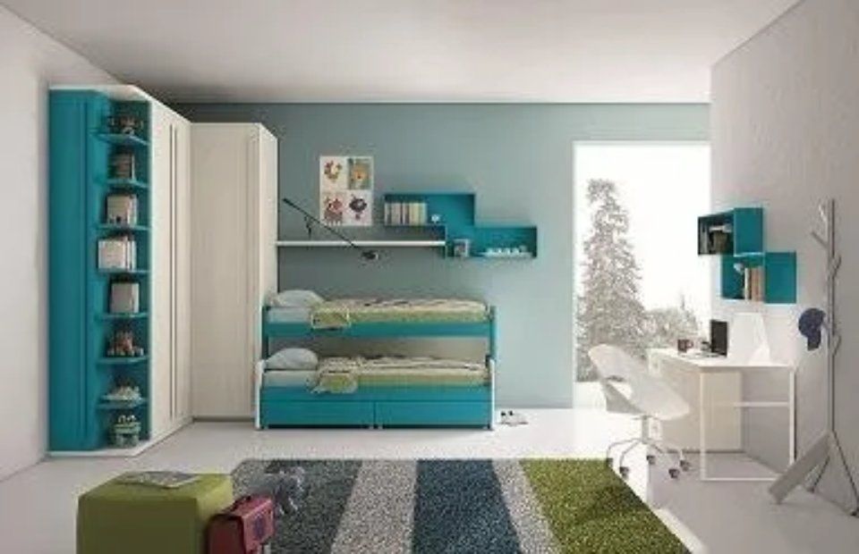 Cameretta con letto a castello