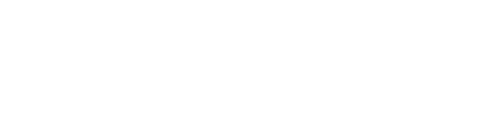 White image of a logo. Essentials package text