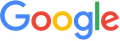 Google logo, featuring blue, red, yellow, and green letters.