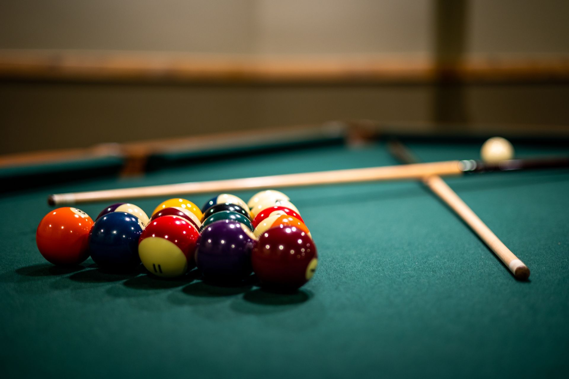 photo of pool table