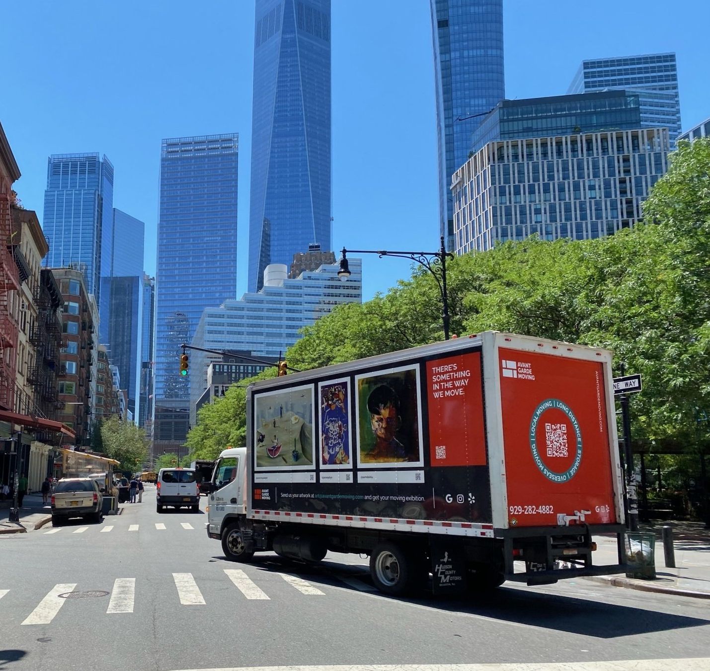 photo of our truck on a Manhattan streets