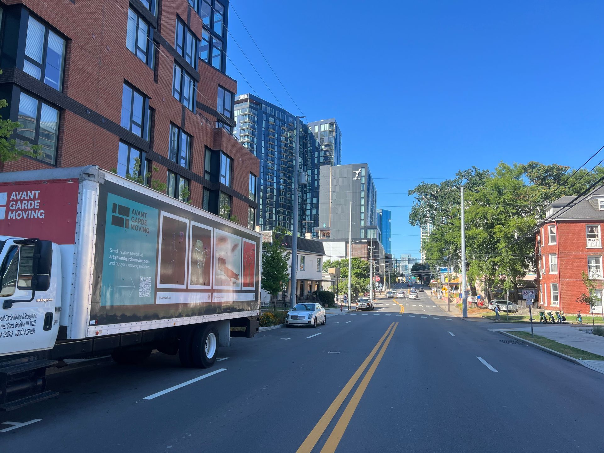 Photo of Avant-Garde Moving truck parked in Germantown, Nashville