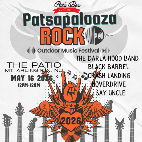 Patsapalooza 2026 live music festival at Pat’s Bar & Grill on May 16