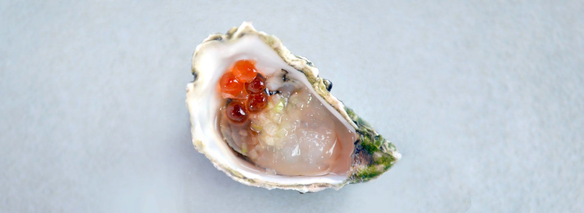 Oyster and caviar