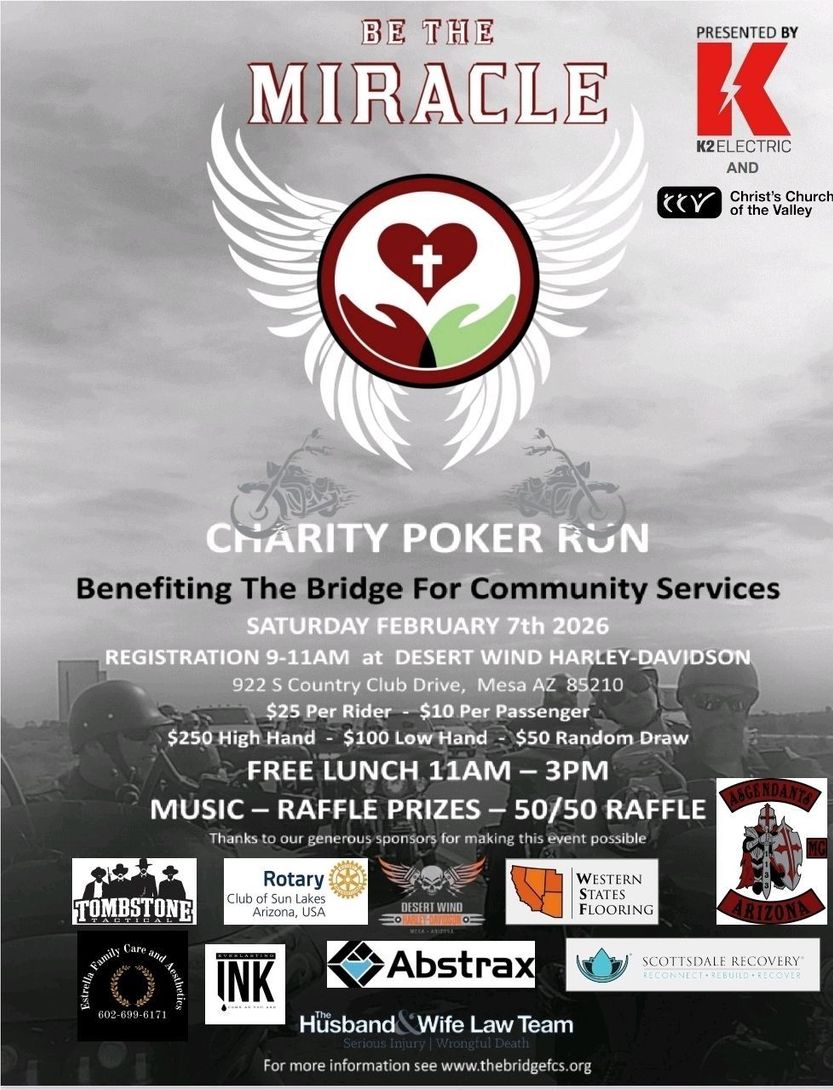 Poster for a charity poker run, 