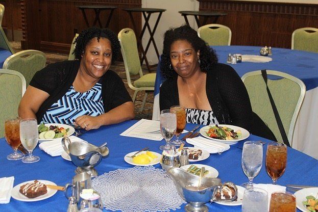 Natasha, 10-years and Alexis, 5-years of service recognized employees