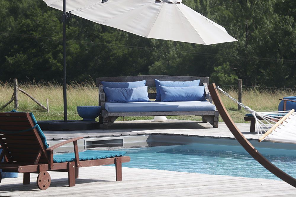 Demeure en Périgord - Vue piscine 
