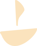 Beige sailboat.