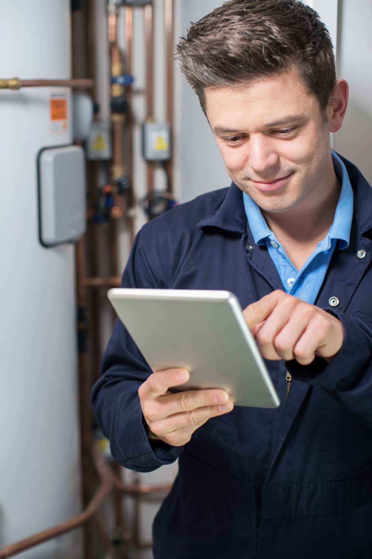 Expert from Air Control Company after providing heating replacement services to client Nicholasville, KY