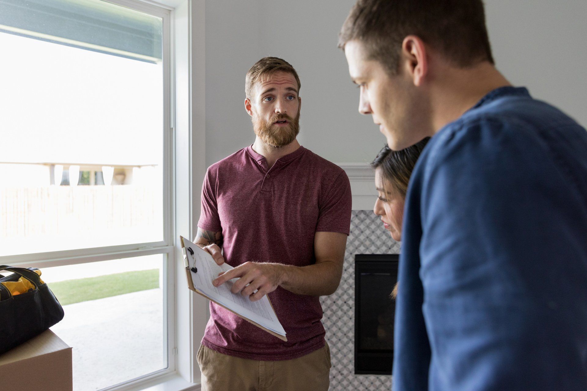 Man talking to clients - Decatur, AL - Home Inspection Pros