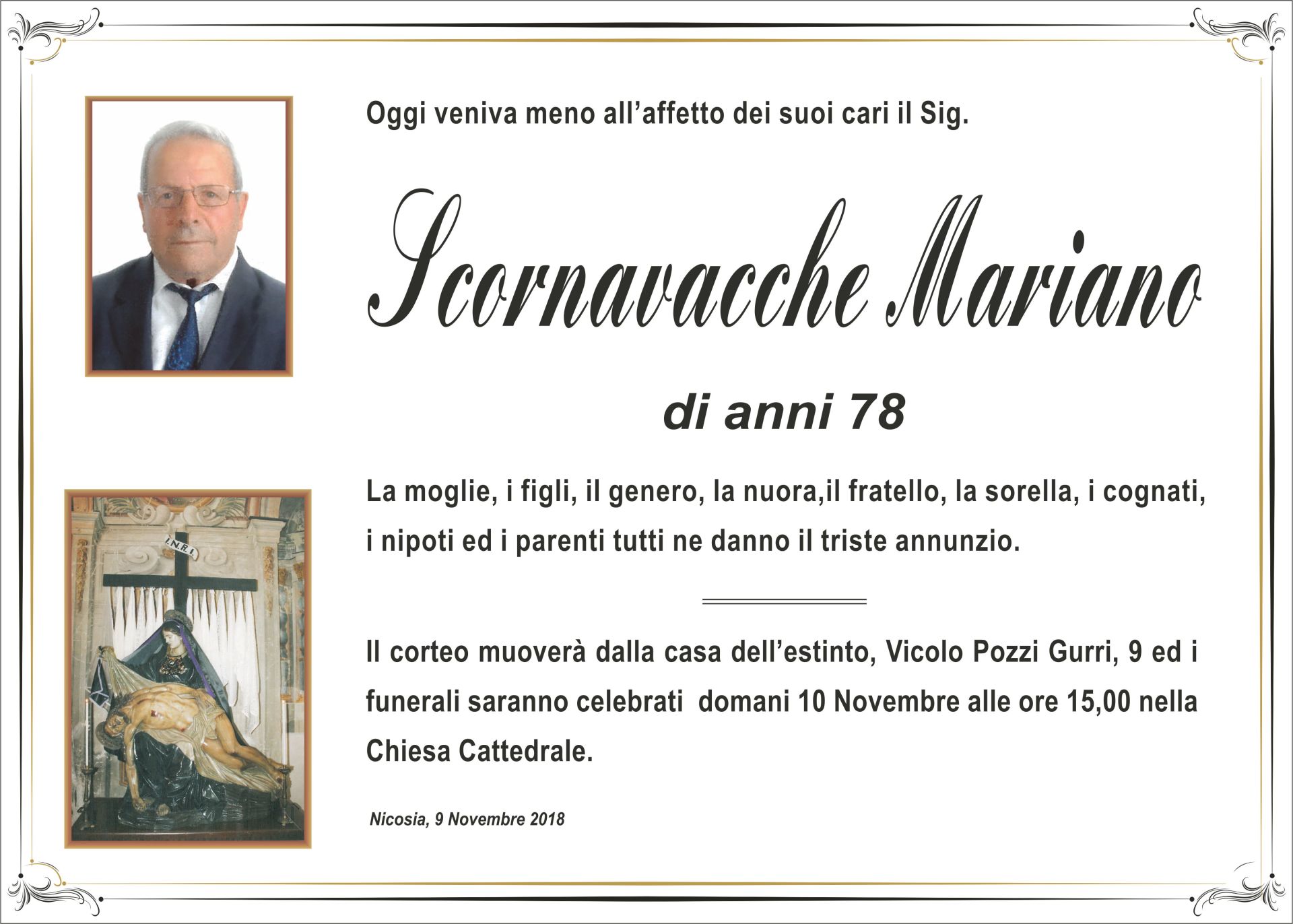 necrologio Scornavacchi Mariano