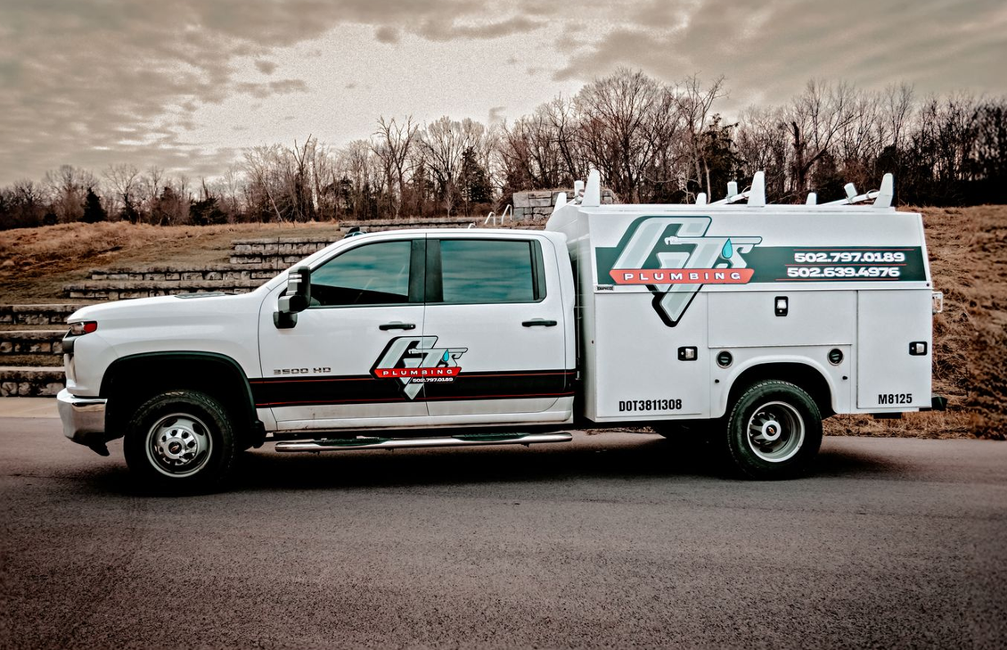 GT's Plumbing truck