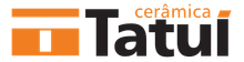 Um logotipo para tatui ceramica é mostrado em um fundo branco