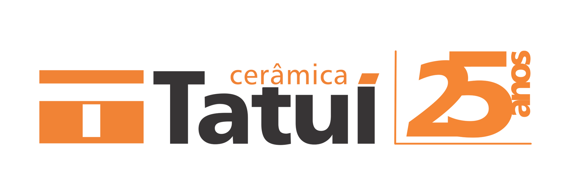 Um logotipo para tatui ceramica é mostrado em um fundo branco