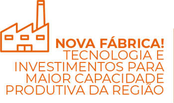 A logo for nova fabrica tecnologia e investimentos para maior capacidade produtiva da regiao