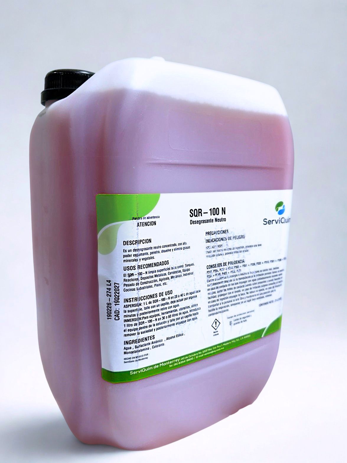 SQR 100 N Desengrasante Neutro