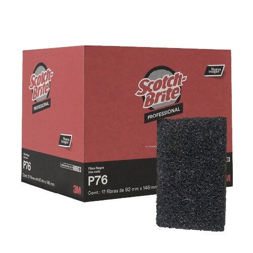 3M Fibra Negra Scotch-Brite P76
