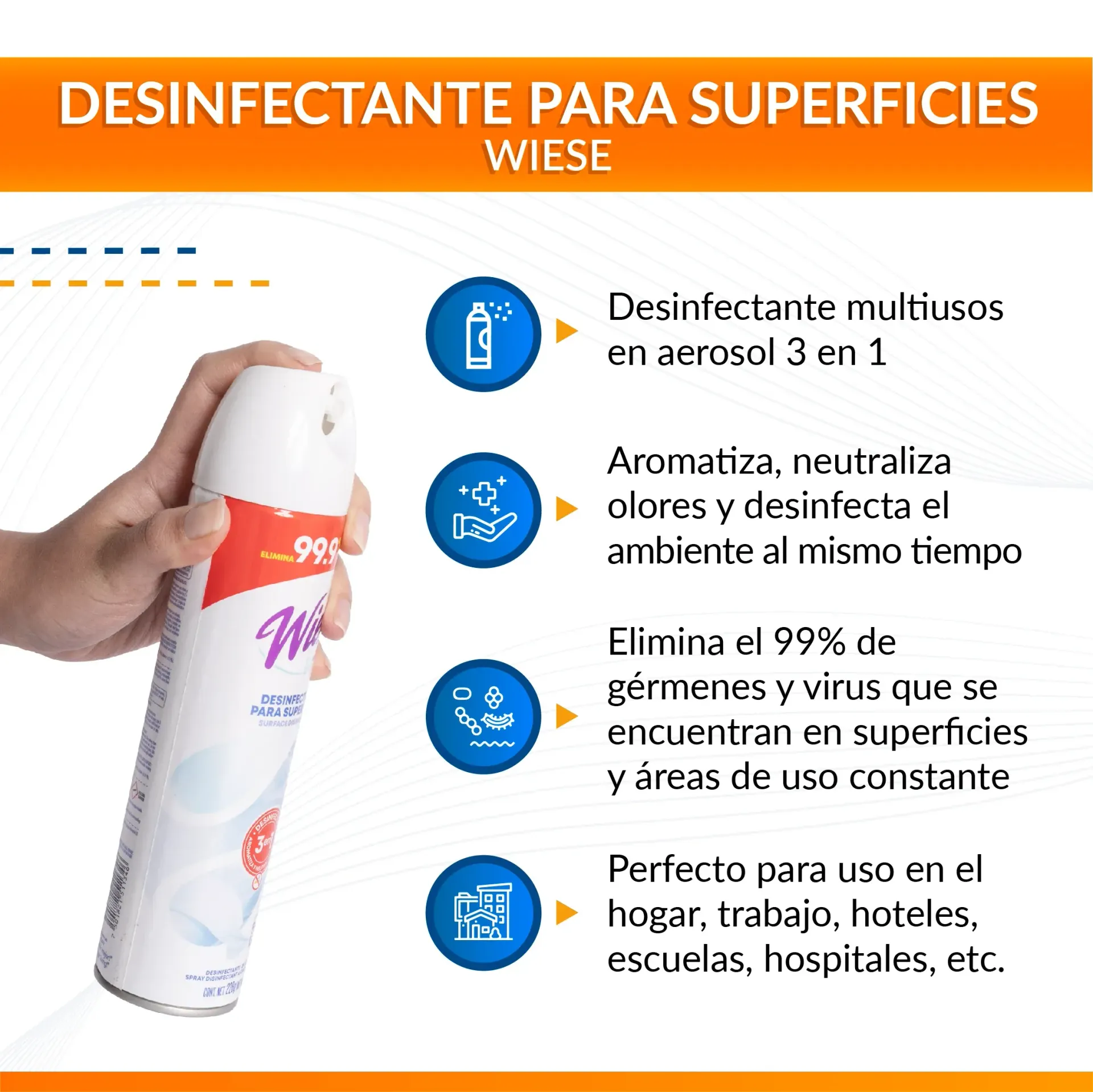 Desinfectante WIESE Aerosol
