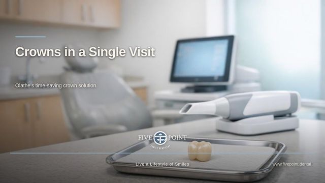 Need a Dental Crown in One Visit in Olathe?
