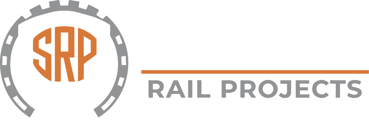 Logo of SRP Rail Projects: orange 
