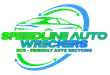 Speedline Auto Wreckers logo, featuring a bold, modern design representing the company's expertise in vehicle recycling, auto parts, and car removal services in Perth, Australia.