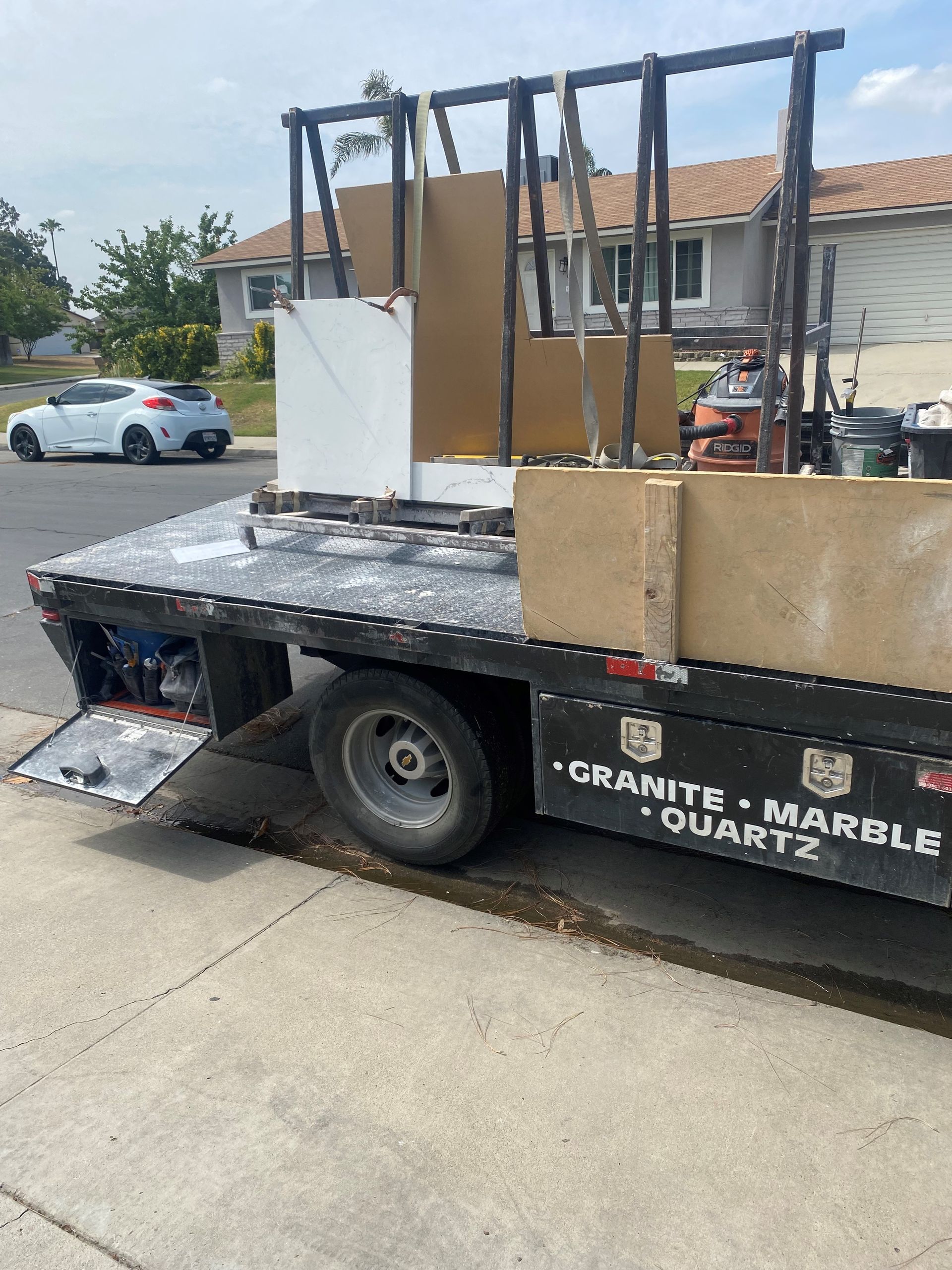 Granite, Marble, And Quart Delivery Truck — Bakersfield, CA — Pioneer Construction Company