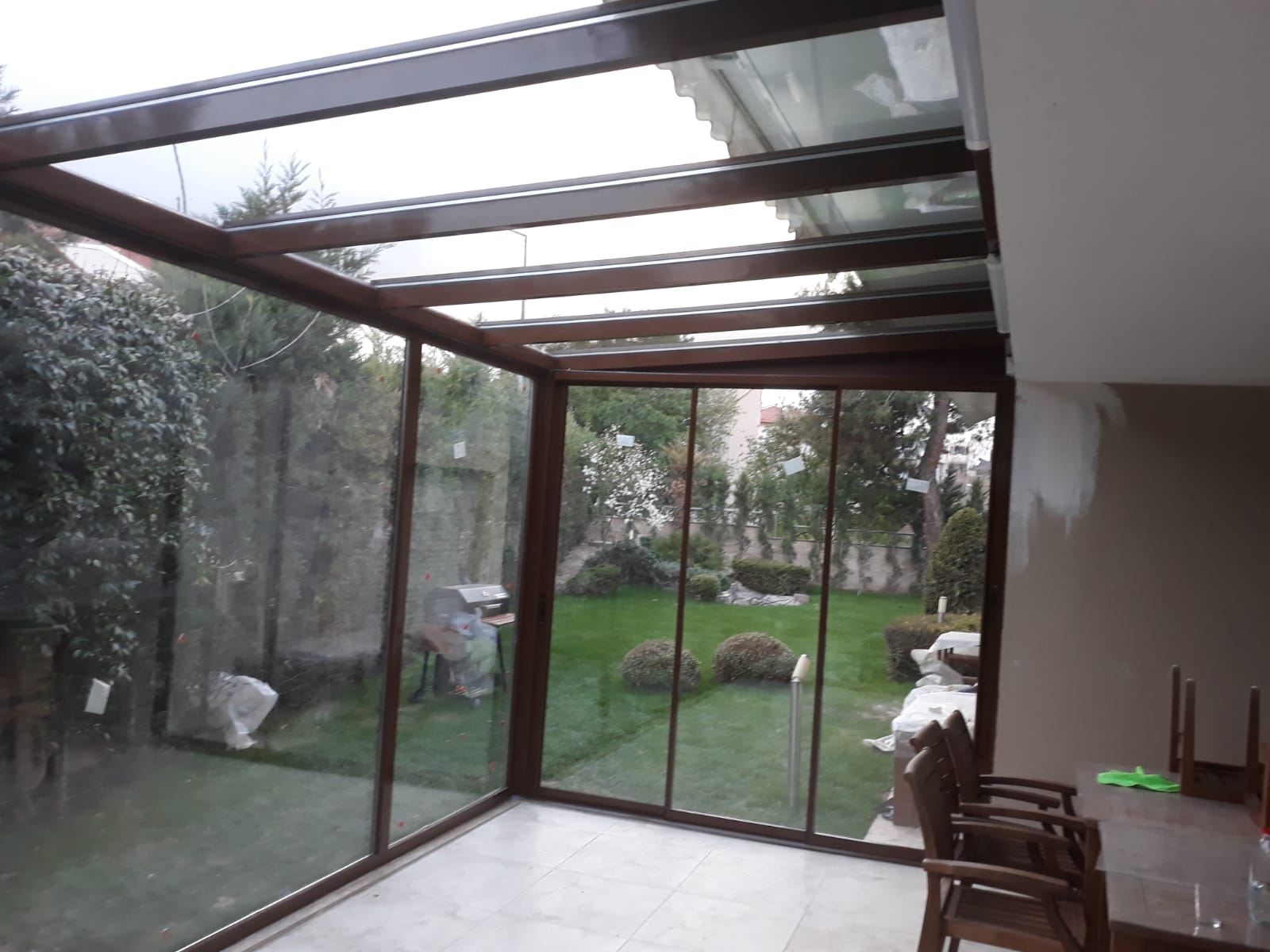 Innglassing glasstak og skyveglass