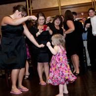 wedding guests dancing