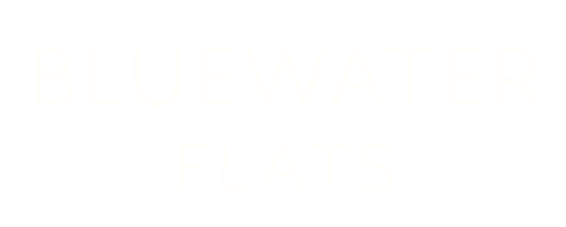 Bluewater flats Logo - Footer