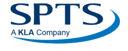 SPTS logo in dark blue letters with a blue curved line; “A KLA Company” is below.