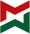 Red and green stylized 