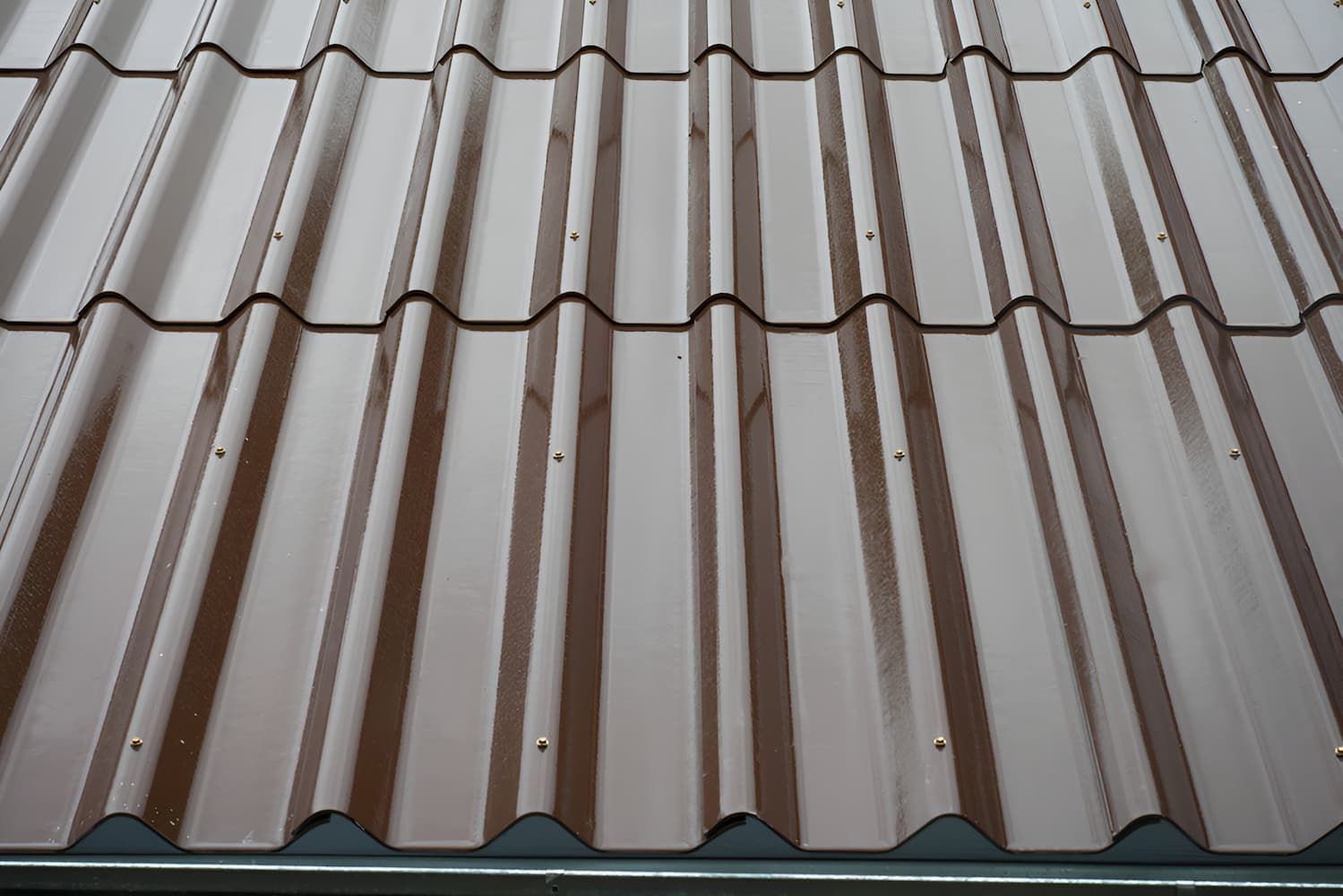 A Close Up Of A Brown Corrugated Metal Roof — GPS Plumbing, Drainage & Gasfitting In Narromine, NSW