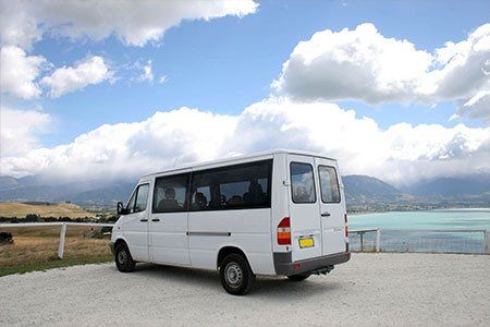 A parked minibus