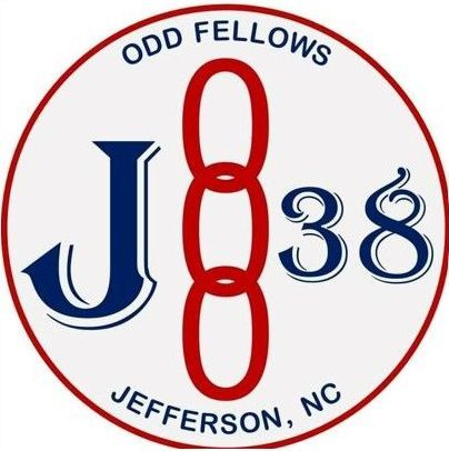 A logo for odd fellows in jefferson nc