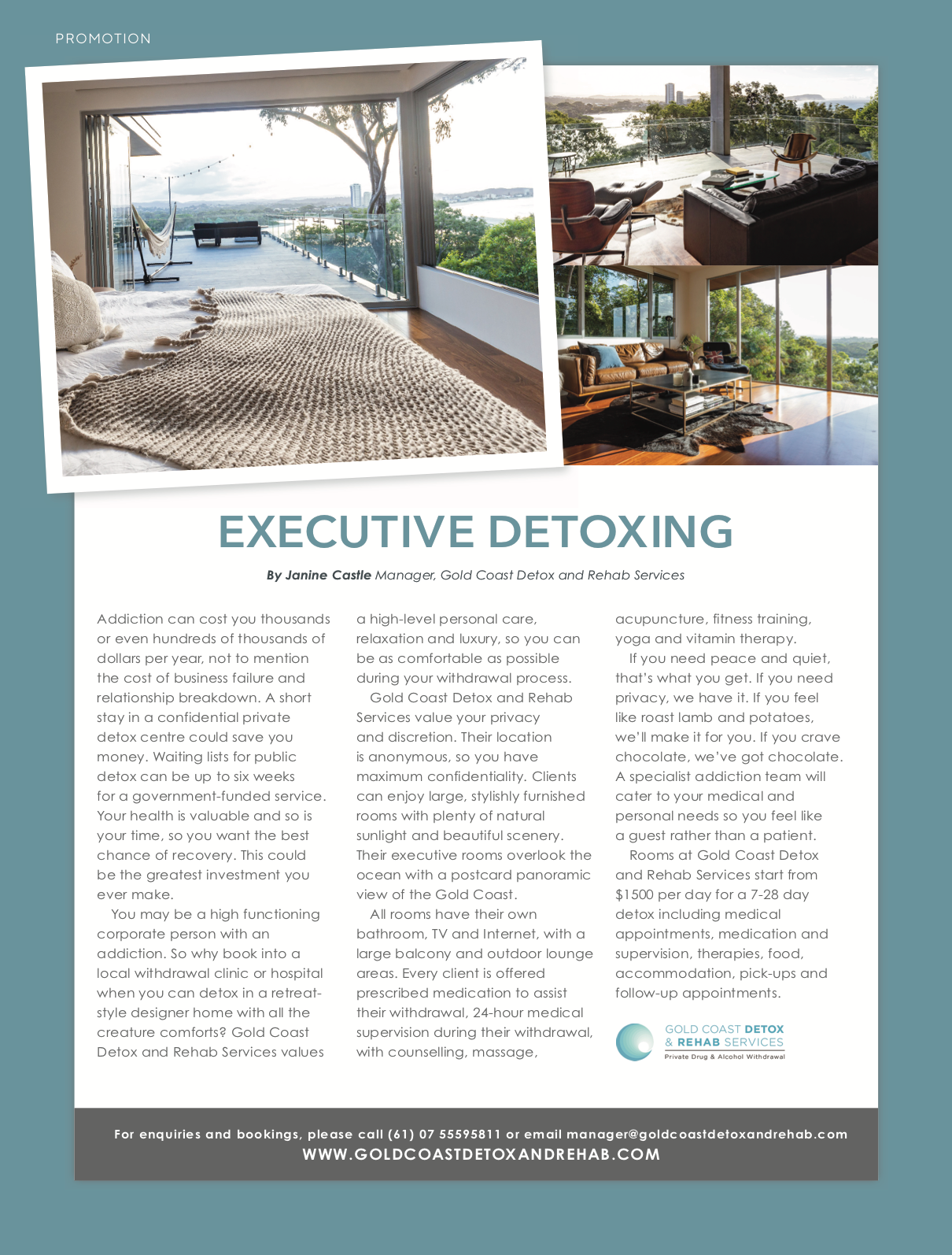 Private Detox Clinic — Gold Coast Detox and Rehab Services in Gold Coast, QLD