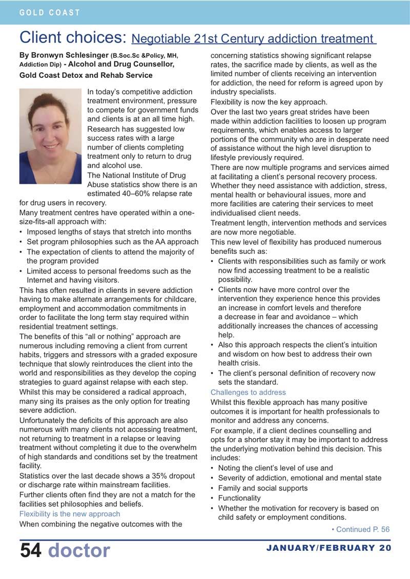 Client Choices: Addiction Treatment β Gold Coast Detox and Rehab Services in Gold Coast, QLD