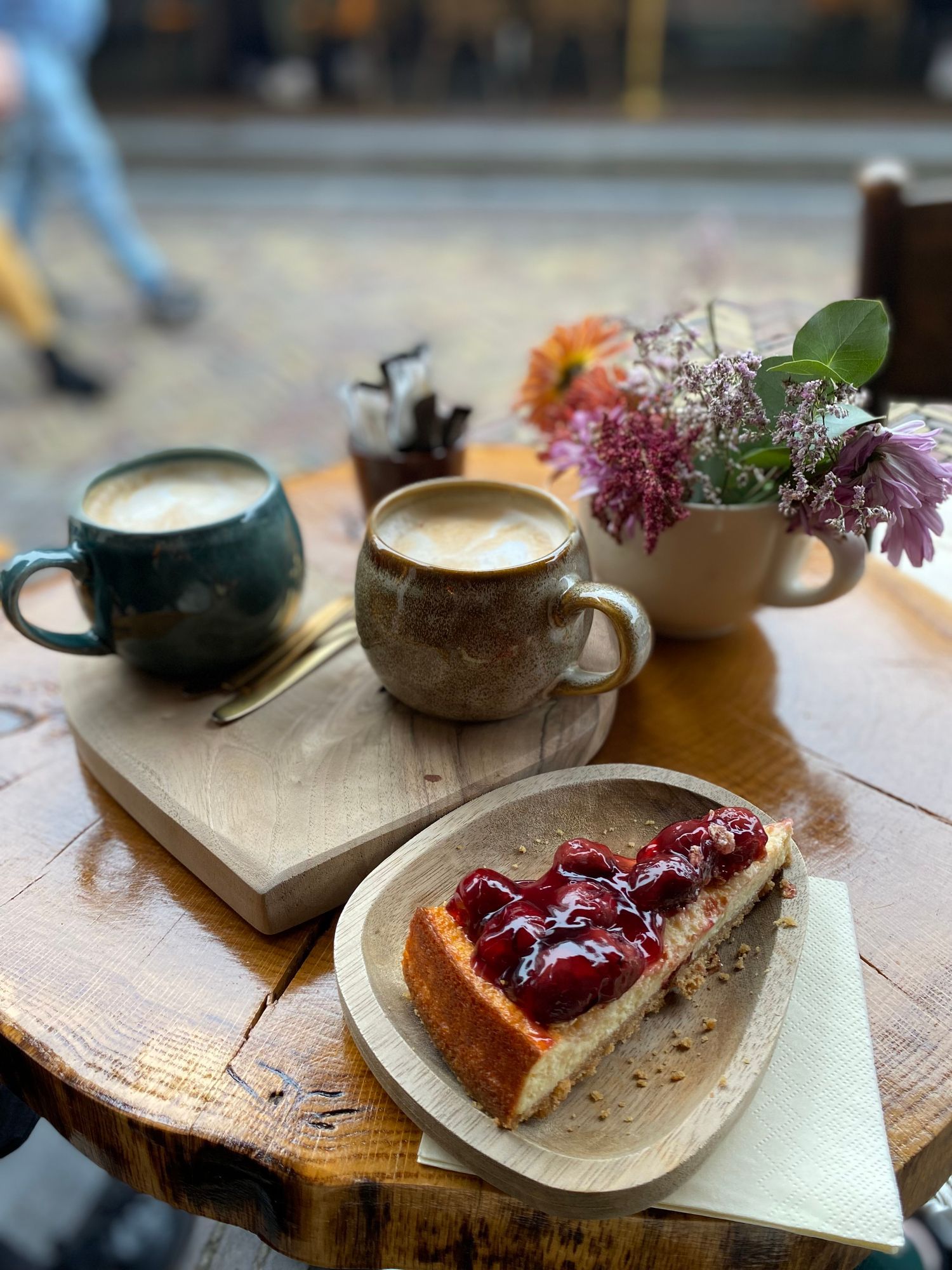 A Wooden Table Topped With a Plate of Food and a Cup of Coffee — Gold Coast Detox and Rehab Services in Gold Coast, QLD