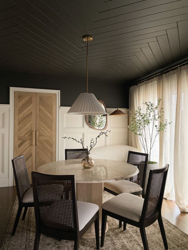 Black Wood Ceiling Planks